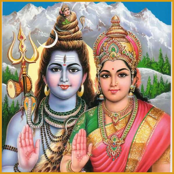 Shiva and Parbati